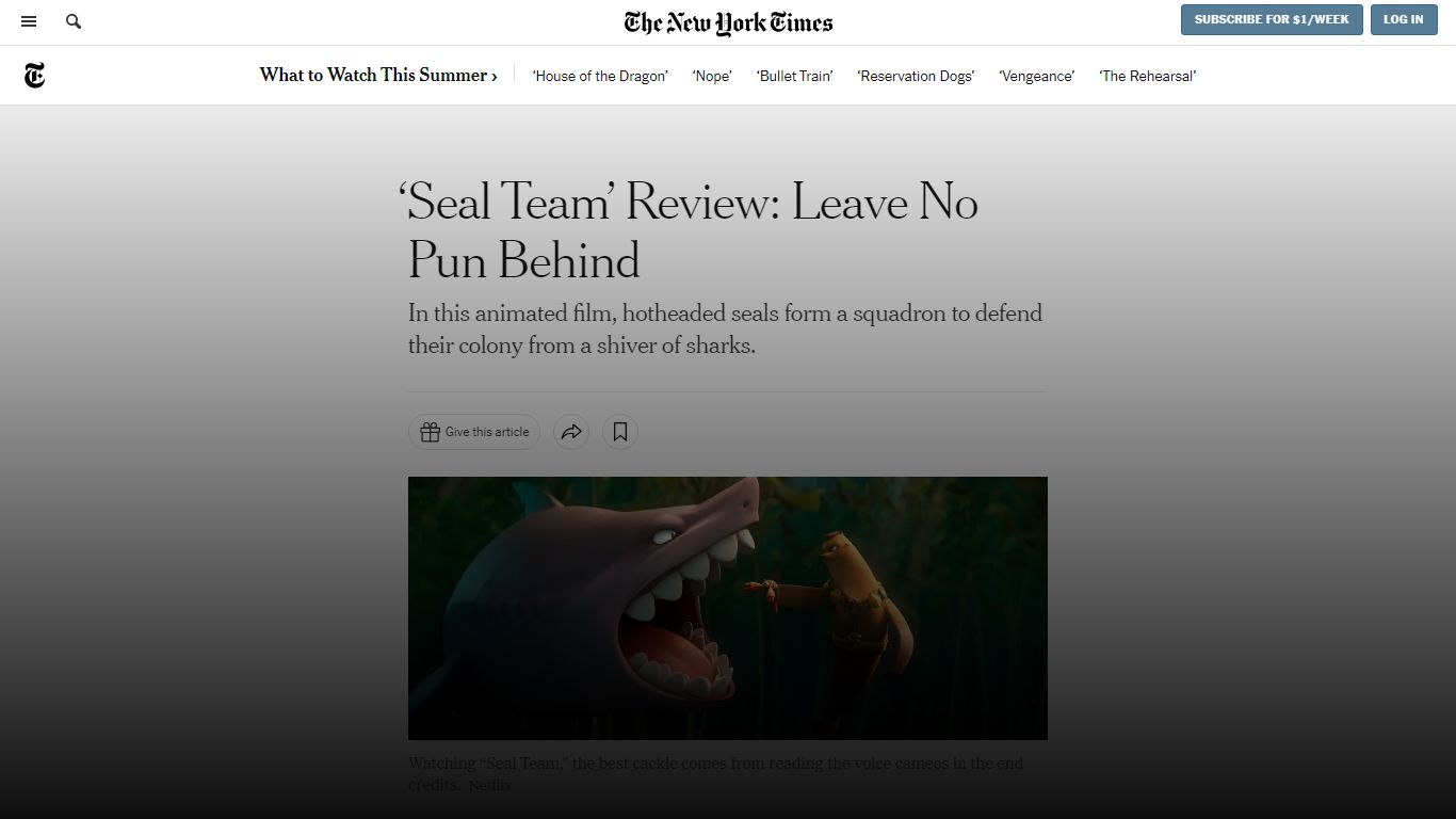‘Seal Team’ Review: Leave No Pun Behind - The New York Times
